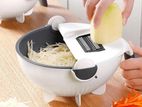 Multifunctional Rotate Vegetable Slicer with Basket