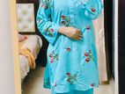 Muslin Cotton Two Pieces🌟 For Women - Blue