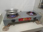 National Double Gas Stove - ডাবল গ্যাসের চুলা।