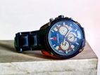 NAVIFORCE NF9113 Royal Blue Stainless Steel Chronograph Watch For Men