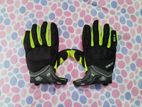 Neon Green Black Smack Shield Motorcycle Safety Hand Gloves