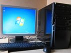 নেট ব্রাউজিং পিসি 4GB RAM Core 2 Duo & 500GB + HP 19" LED Monitor