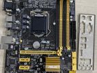 New Asus-B*85M-G Motherboard_Ram Slot 4_USB Port 6_With HDMI