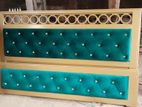 NEW BED 6/7 FEET GREEN VELVET. M # 215