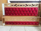 NEW BED GOLDEN COLOUR 6/7 FEET. M # 696