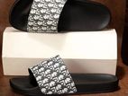 Black And Cream Color BX Slide Slipper Sandal