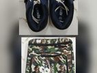 New Combo Set- Hs Rubber Spike Cricket Shoe(size:40)+nb Kit Bag
