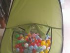 A Baby Play Tent House Filled With Colorful Balls.