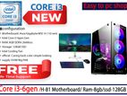 (New) core i3 6gen / H-110 Motherboard/ Ram-8GB /SSD-128GB
