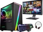 NEW CORE I3.6GEN+NEW LED 19-RAM 8GB.D.4+.SSD 128GB.GAMING PC