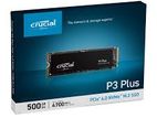 New Crucial P3 Plus 500gb M.2 2280 Nvme Pcie Gen4