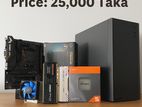 New Desktop PC AMD Ryzen 5 3400G_A520M Plus Board_Ram 8GB_NVMe SSD 256GB