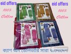 Eid collection 100% cotton three piece