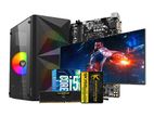 NEW Gaming CORE i5 .6th gen+20'' LED Monitor+SSD 120GB+ 500GB HD+RAM 8GB