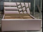 New glass cut leather bed