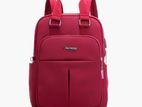 New leisure nylon ladies CHINA Bagpack (Maroon)