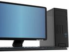 new pc cor i5 6 th gen 19 ince LED monitor 3 years werntte