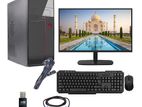 new pc cor i5 6gen ram 8gb 19 LED monitor 3 years werntte