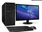 ( new ) PC .. Intel Cor i5 6 GEN 19 LED monitor 3 years werntte