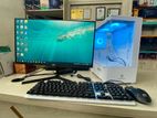 new. pc. Intel cor i5 6 Gen. ram 8gb 19 LED monitor. 3 years werntte