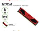 New Team Elite Plus 8GB 3200Mhz DDR4 Black Red RAM & Lifetime Warranty