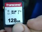 new transend 128 gb memory,canon hood, lens cap,canon body cap