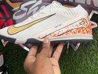 Nike Air Zoom White And Orange Coler Turf Boot