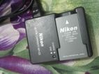 Nikon camera battery with charger