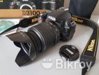 Nikon D3100 with 18-55mm lens