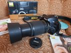 Nikon D3200 + 200mm Zoom Lens (24mp with Microphone port)