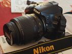 Nikon D3200 24mp with Microphone Port & Lens