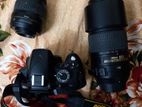 Nikon D3200 Lens kit + 55-300mm
