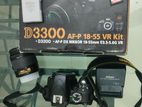Nikon D3300 + AF-P 18-55 VR Kit Lens (Full box)