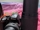 NIKON D3300 DSLR Camera [URGENT SELL] with prime and master zoom lense.