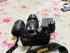 Nikon D5300 with kit lense(18-55mm) and 35mm lense