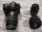 Nikon D7100 with 55-300 VR Lens, 18-55 Kit 50mm 1.8G Prime Lens