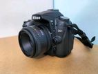 Nikon d90 with 50 mm prime lens