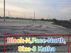 North facing, 3 katha plot sale Basundhara R/A, Block-N