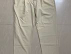 Off white baggy formal pants