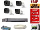 Offer 4Pcs Hikvision 5MP + Audio Camera Full Package