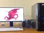 Office,Power,Excel বেসিক পিসি Ram 4GB|500GB Rom 19"LED HP Monitor