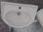 old basin with stand