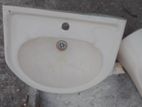 Old basin with stand