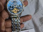 OLEVS 6617 Men’s Classic Mechanical Watch- Silver Blue
