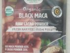 ORGANIC BLACK MACA AND RAW CACAO POWDER, SPIRULINA POWDER