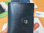 Leather with Aluminum Card Cover Wallet