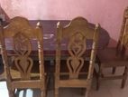 Original Segun wooden Dining table set + 6 chair