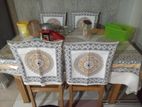 Original Shegun kath ar dining table and 6 chairs