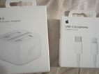 Original unused intact iphone charger and lightning cable