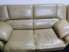 Otobi Leather Sofa Set 5 seat (2+2+1)